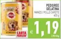 Supermercati Agorà Pedigree gelatina manzo pollo carote offerta