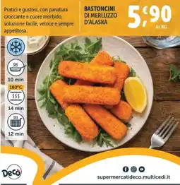 Deco Superfreddo Bastoncini di merluzzo d'Alaska offerta