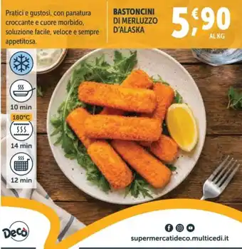 Bastoncini di merluzzo d'Alaska