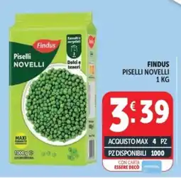 Deco Superfreddo Findus Piselli Novelli offerta