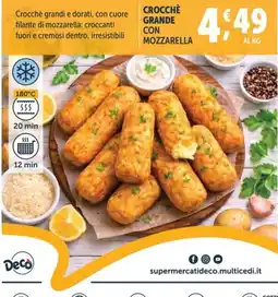 Deco Superfreddo Crocchè grande con mozzarella offerta