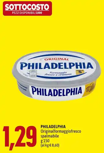 Philadelphia Original formaggio fresco spalmabile