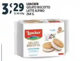 Deco Superfreddo Loacker Gelato Biscotto Latte Alpino offerta
