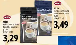 Madis SELEX caffè 100% arabica offerta