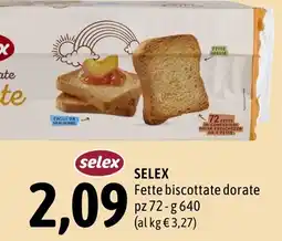 Madis Selex Fette biscottate dorate offerta