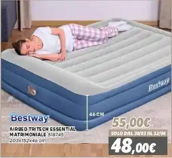 Bestway airbed tritech essential matrimoniale