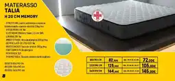 Orizzonte Materasso Talia H 20 cm Memory offerta