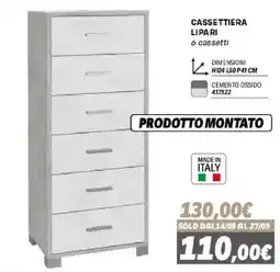 Orizzonte Cassettiera Lipari offerta