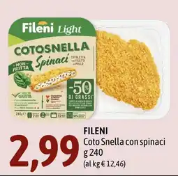 Madis Fileni Coto Snella con spinaci offerta