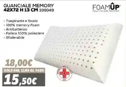 Orizzonte Guanciale memory FoamUp offerta