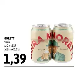 Madis birra Moretti offerta