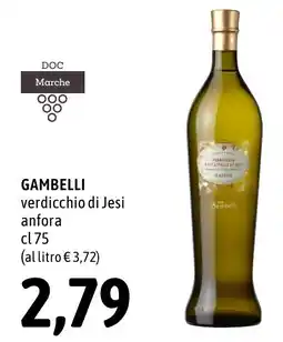 Madis Gambelli verdicchio di Jesi anfora offerta