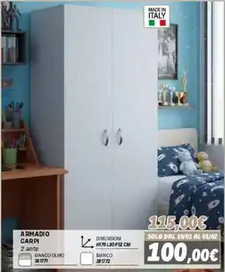Orizzonte Armadio Carpi 2 ante offerta