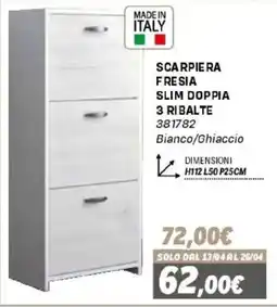 Orizzonte Scarpiera Fresia Slim Doppia 3 Ribalte offerta