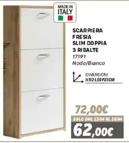 Orizzonte Scarpiera Fresia Slim Doppia 3 Ribalte offerta
