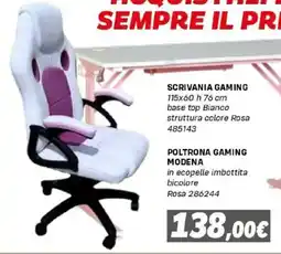 Orizzonte Poltrona Gaming Modena offerta