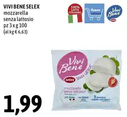 Madis Mozzarella senza lattosio Vivibene Selex offerta