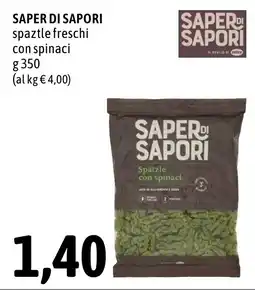 Madis Spätzle con spinaci Saper di Sapori offerta