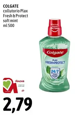 Madis Colgate collutorio Plax Fresh & Protect soft mint offerta