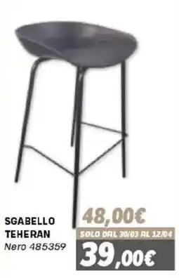 Orizzonte Sgabello Teheran Nero offerta