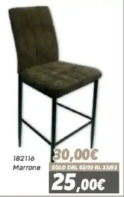Orizzonte Sedia 182116 Marrone offerta