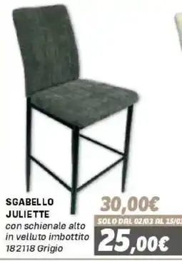 Orizzonte Sgabello Juliette offerta