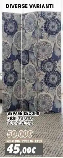 Orizzonte Separé Decoro Fiori offerta