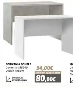Orizzonte Scrivania Double offerta