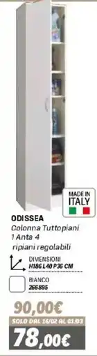Orizzonte Odisea Colonna Tuttopiani offerta