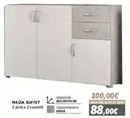 Orizzonte Madia buffet 3 ante e 2 cassetti offerta