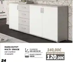Orizzonte Madia buffet Malta grande offerta