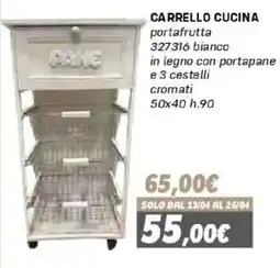 Orizzonte Carrello cucina portafrutta offerta