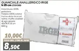 Orizzonte Guanciale anallergico IRGE offerta