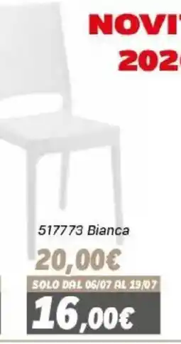 Orizzonte Sedia Bianca offerta