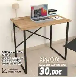 Orizzonte Scrivania metal offerta