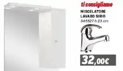 Orizzonte Miscelatore lavabo Sirio offerta