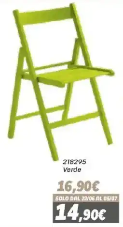 Orizzonte Sedia pieghevole verde offerta