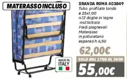 Orizzonte Branda Roma materasso offerta