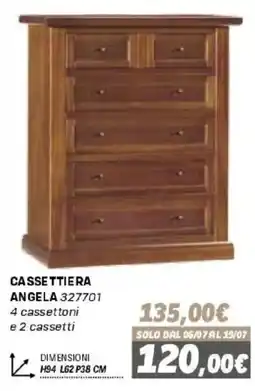 Orizzonte Cassetiera Angela offerta