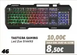 Orizzonte Tastiera gaming Led Zoe offerta