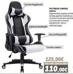 Orizzonte Poltrona gaming Kandj offerta