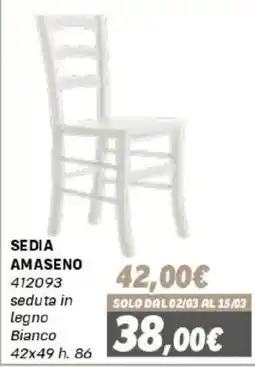 Orizzonte Sedia Amaseno offerta