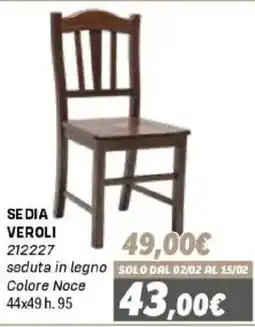 Orizzonte Sedia Veroli offerta