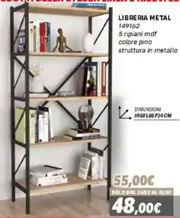 Orizzonte Libreria metal offerta