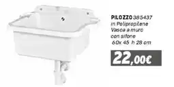 Orizzonte Pilozzo vasca a muro offerta