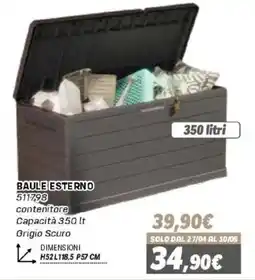 Orizzonte Baule esterno offerta