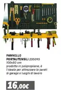 Orizzonte Pannello porta utensili offerta