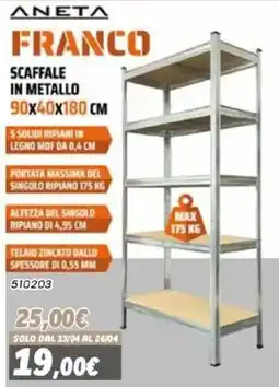 Orizzonte Franco scaffale in metallo offerta