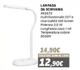 Orizzonte Lampada da scrivania offerta
