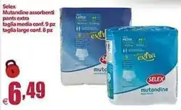 Elite Selex mutandine assorbenti pants extra offerta